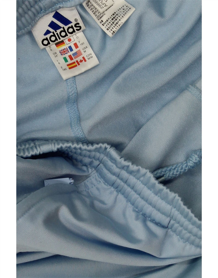 Adidas Herren-Trainingshose aus mittelblauem Polyester