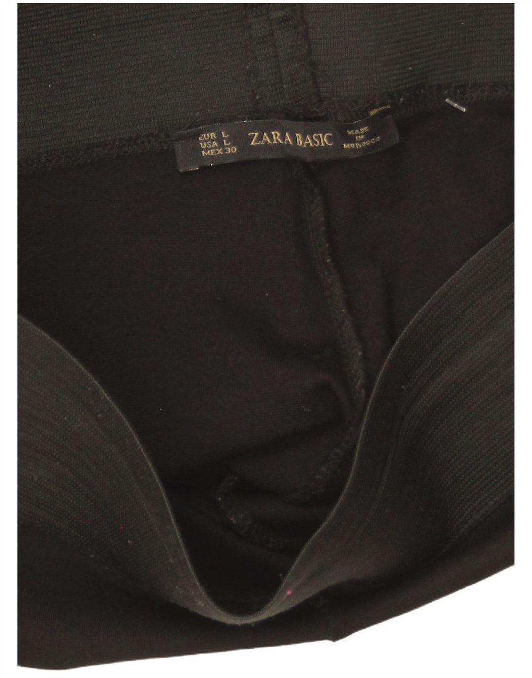 Zara Damen Leggings UK 16 Large Schwarz