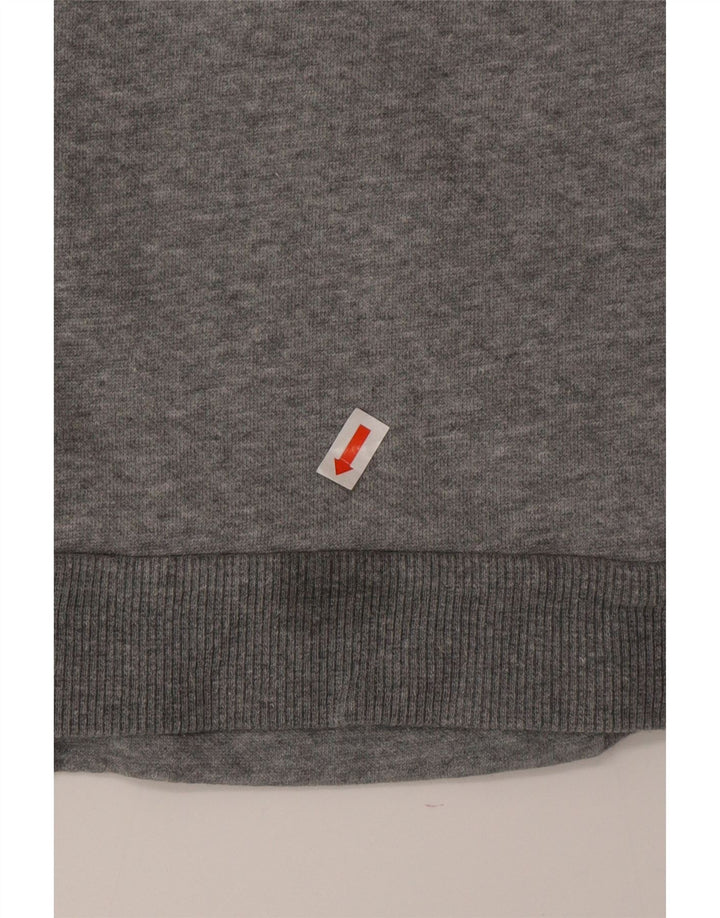 Puma Herren-Kapuzenpullover mit Reißverschluss, mittelgraue Colourblock-Baumwolle
