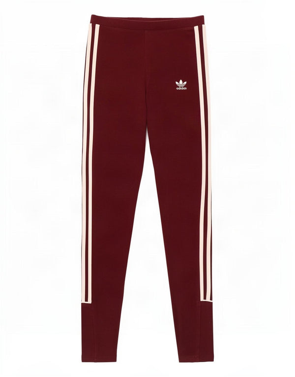 Adidas Damen Leggings UK 6 XS Burgund Baumwolle