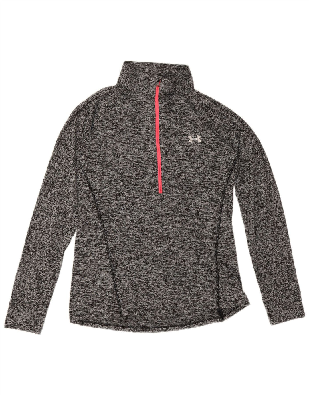 Under Armour Damen Heat Gear Pullover-Trainingsanzugoberteil, UK 12, Mittelgrau
