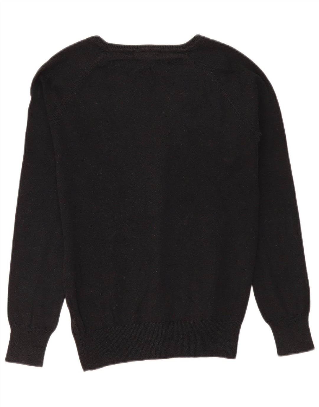 Marks & Spencer Damen-Cardigan-Pullover UK 12 Mittelschwarze Baumwolle