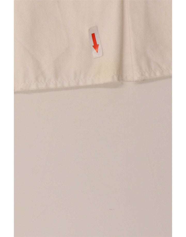 Tommy Hilfiger Damen-Minirock, Größe L, W32, weiße Baumwolle