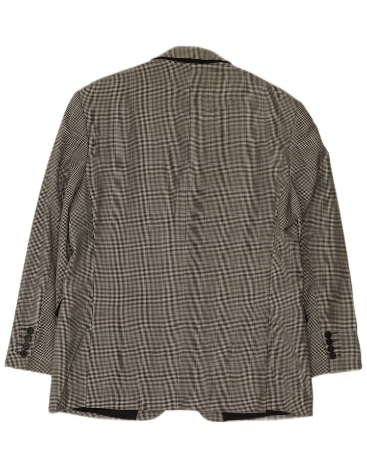 Marks & Spencer Herren-Blazer mit 2 Knöpfen, Gr. 42, Schwarz, Hahnentrittmuster