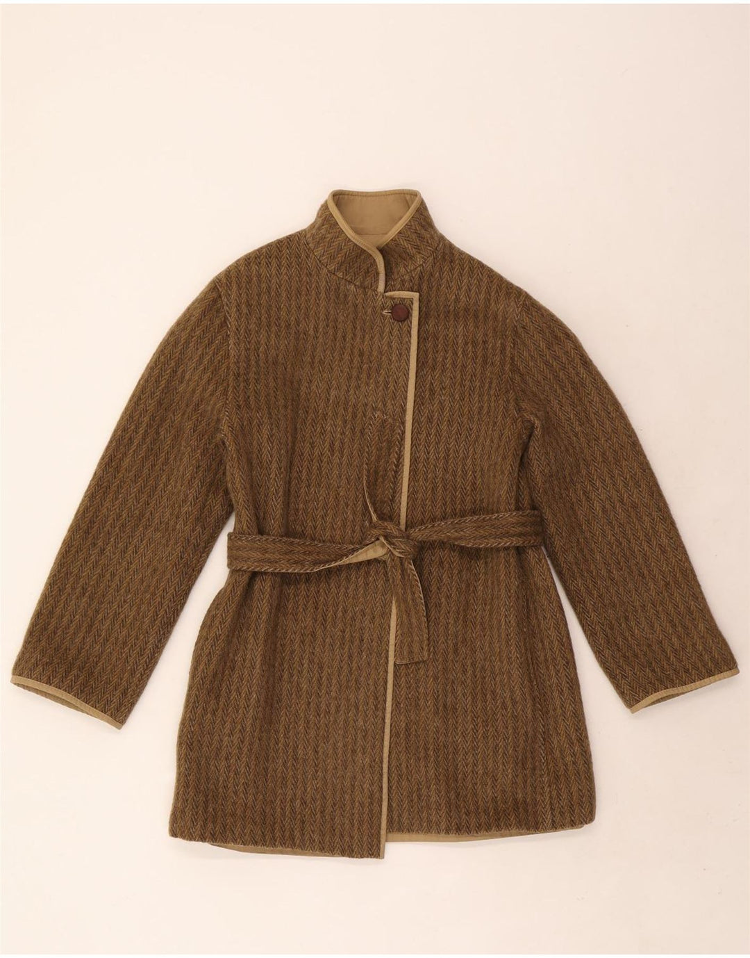 Vintage Damen Wendemantel IT 42 Medium Khaki