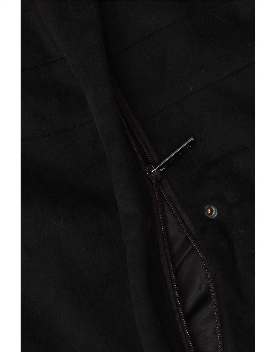 Calvin Klein Damen Mantel US 6 Medium Black Angora