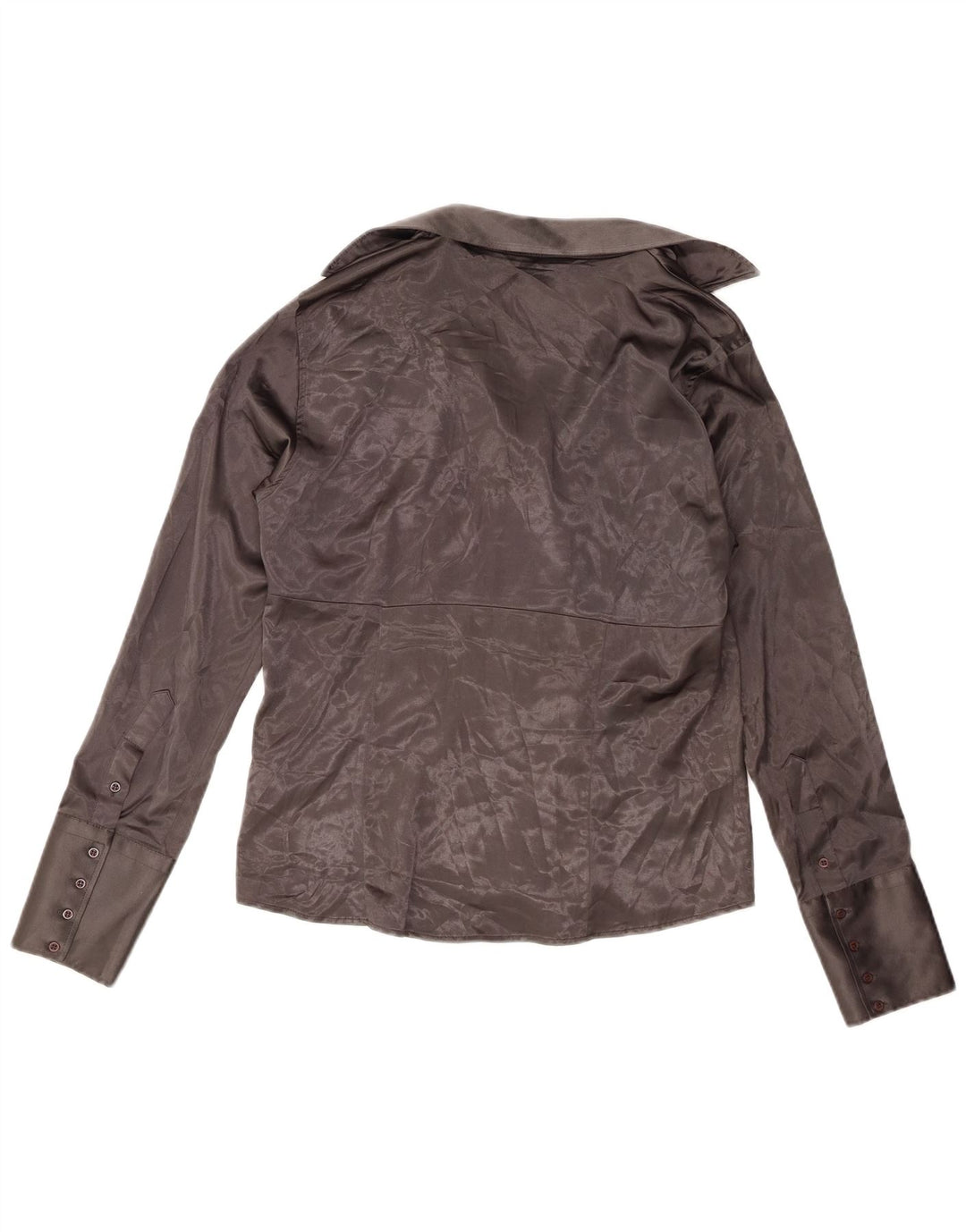 Zara Damen Pullover-Hemdbluse UK 18 XL Grau Polyester