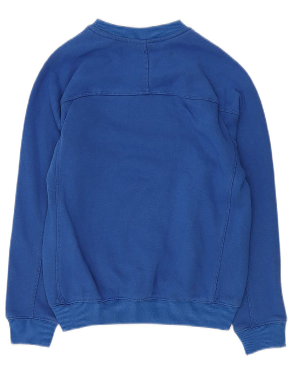 UMBRO Sweatshirt-Pullover für Jungen, 9–10 Jahre, mittelblaue Baumwolle