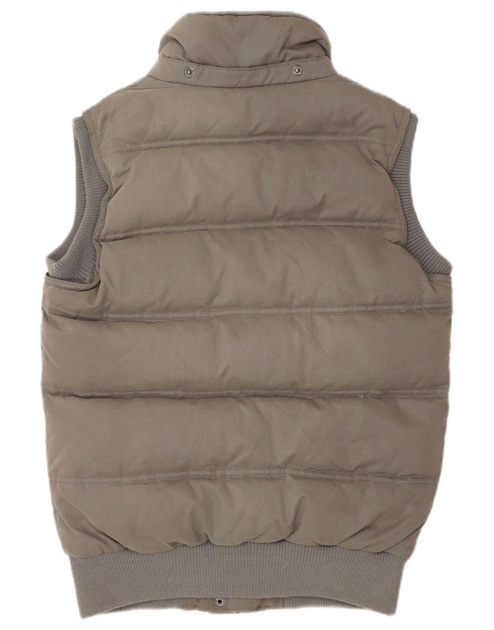 Fat Face Damen Wattierte Weste UK 8 Small Grau Polyester