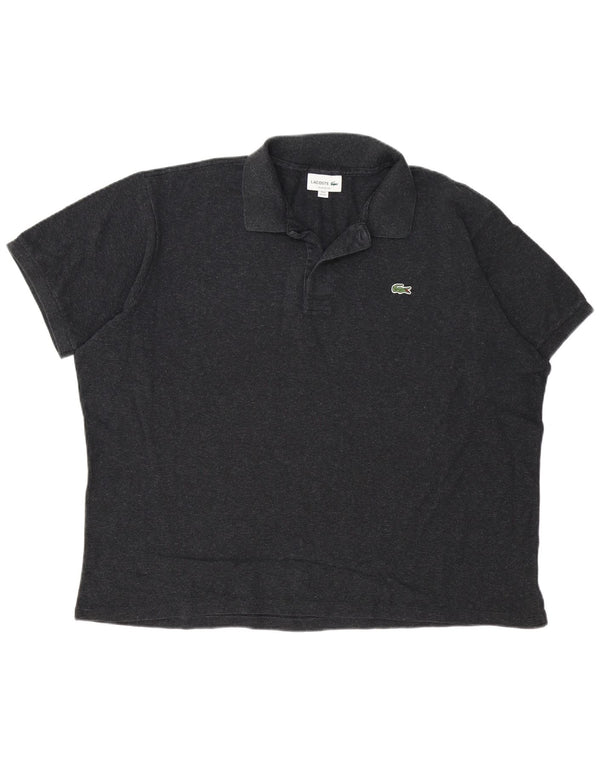 Lacoste Herren-Poloshirt mit klassischer Passform, Größe 8 3XL, graue Baumwolle