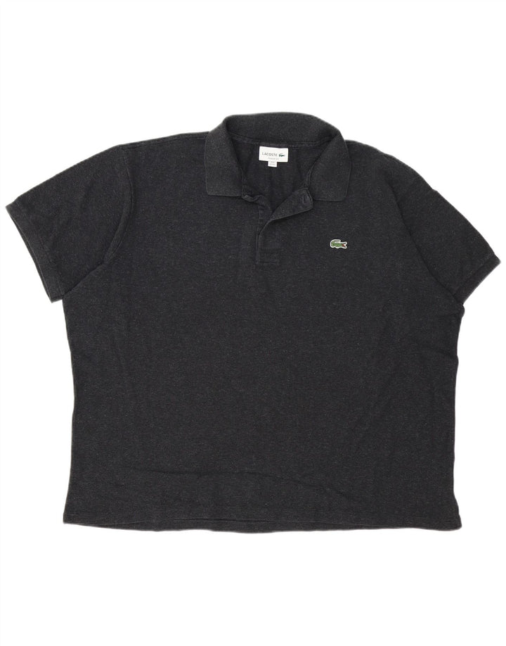 Lacoste Herren-Poloshirt mit klassischer Passform, Größe 8 3XL, graue Baumwolle
