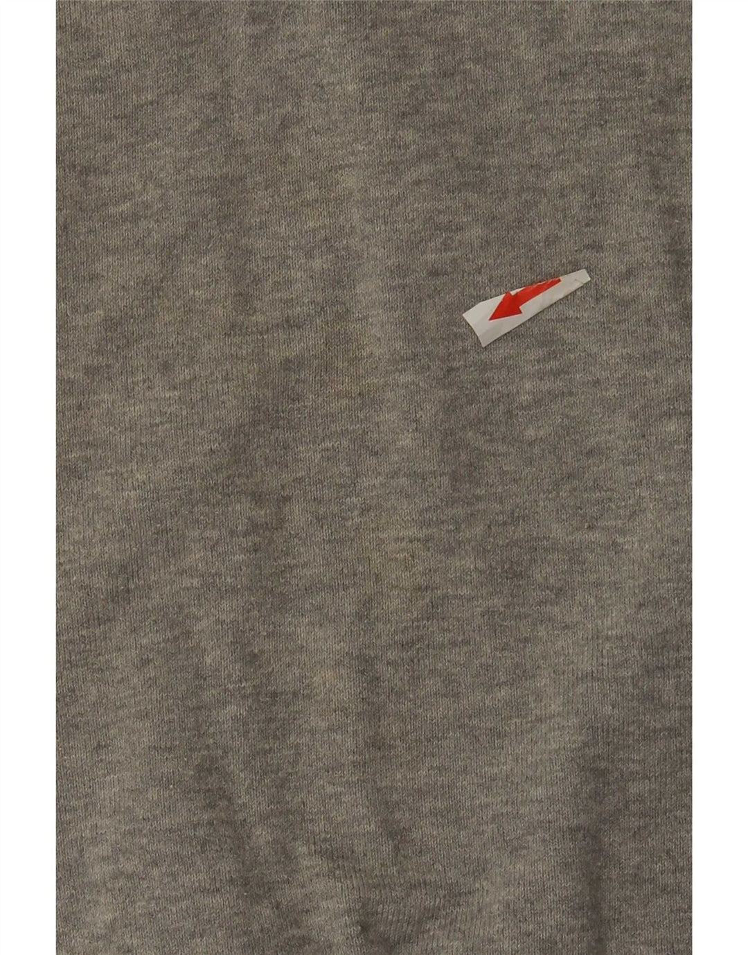 Zara Herren-Pullover, kurzärmelig, V-Ausschnitt, groß, grau gefleckt