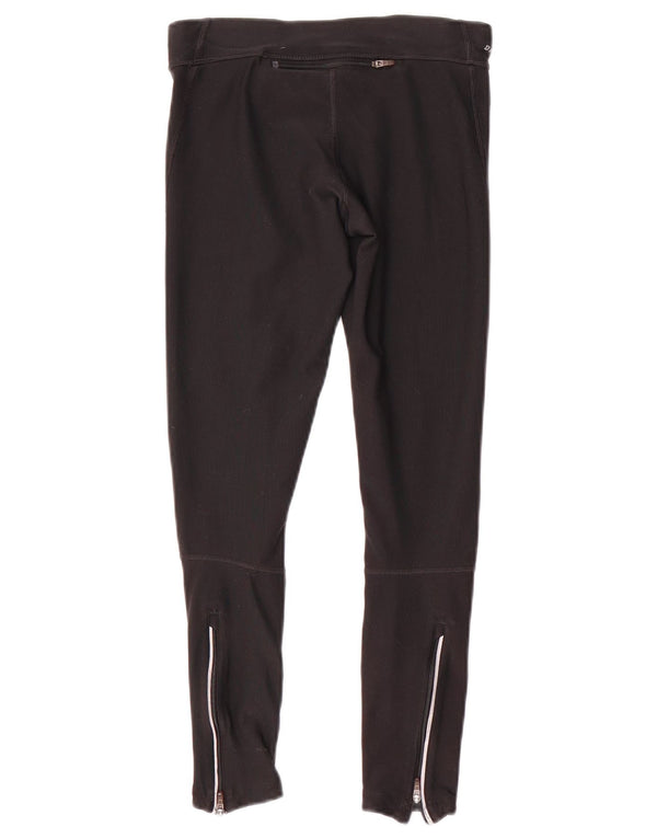 Nike Damen Dri Fit Trainingshose UK 4 XS Schwarz Colourblock Polyester