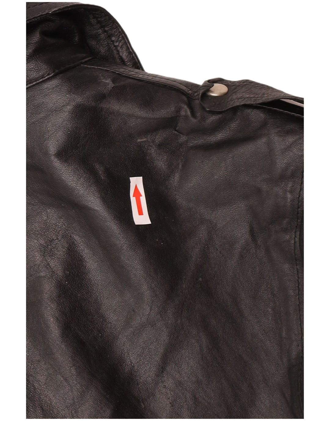 Vintage Herren Leder Bikerjacke IT 52 XL Schwarz