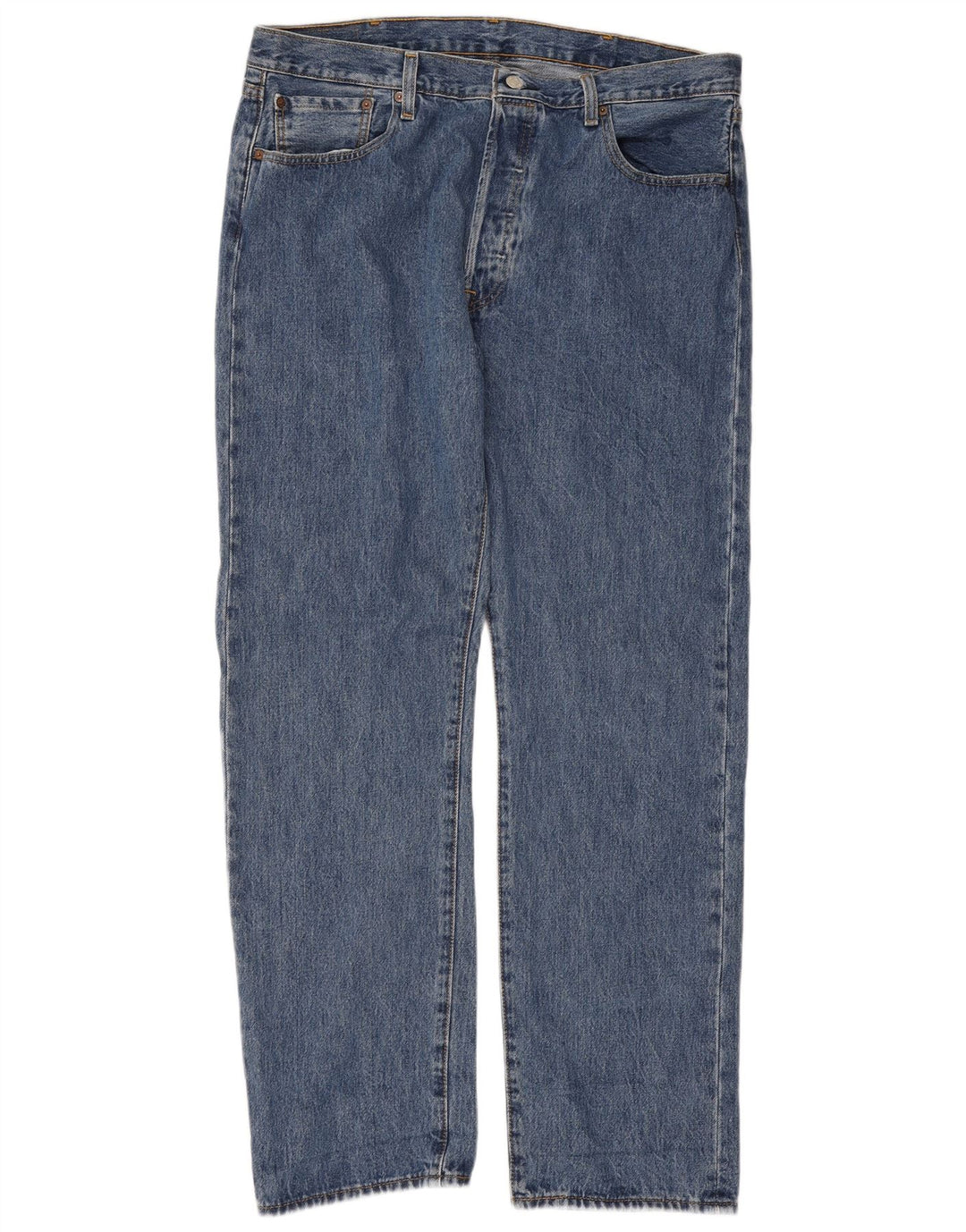 Levi's Herren 501 Straight Jeans W38 L32 Blaue Baumwolle