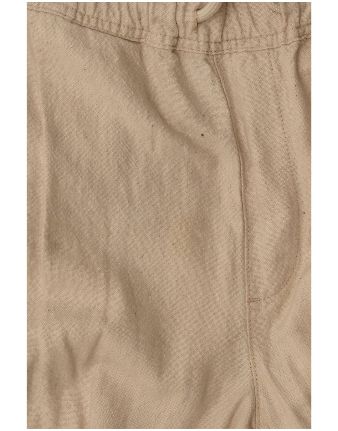 Zara Damen Crop Jogger Cargohose Small W30 L25 Off White