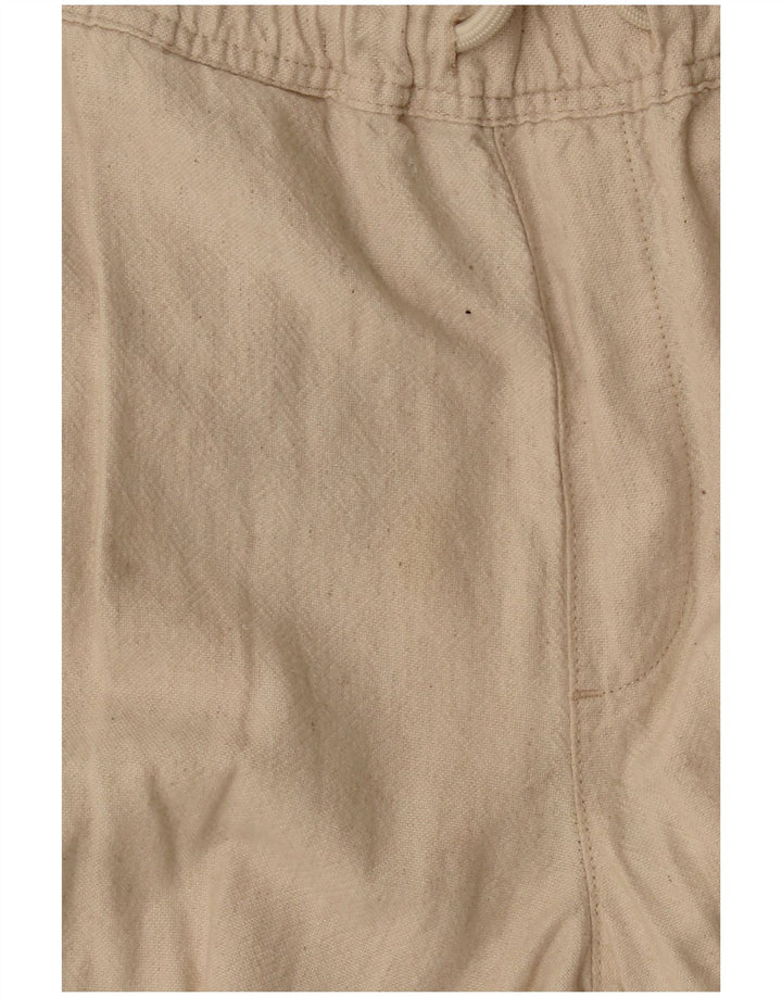 Zara Damen Crop Jogger Cargohose Small W30 L25 Off White