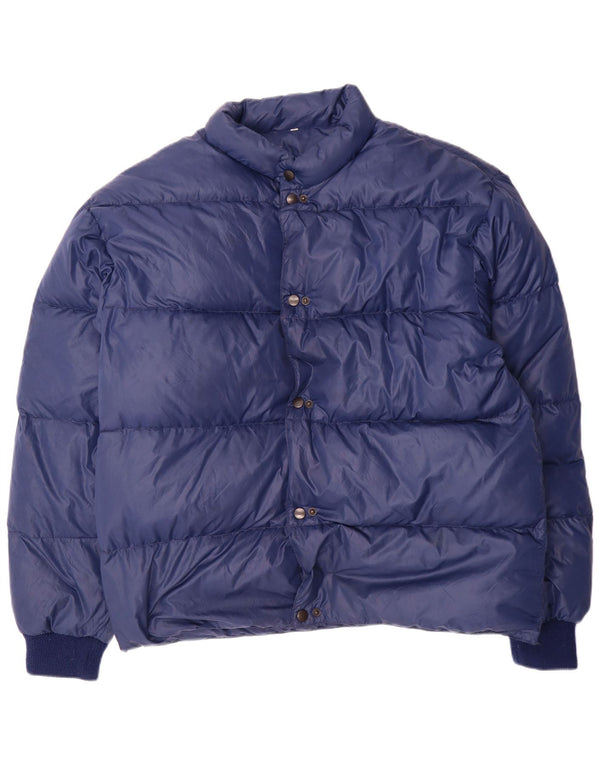 Ball On Herren Wattierte Jacke UK 40 Large Marineblau Polyamid