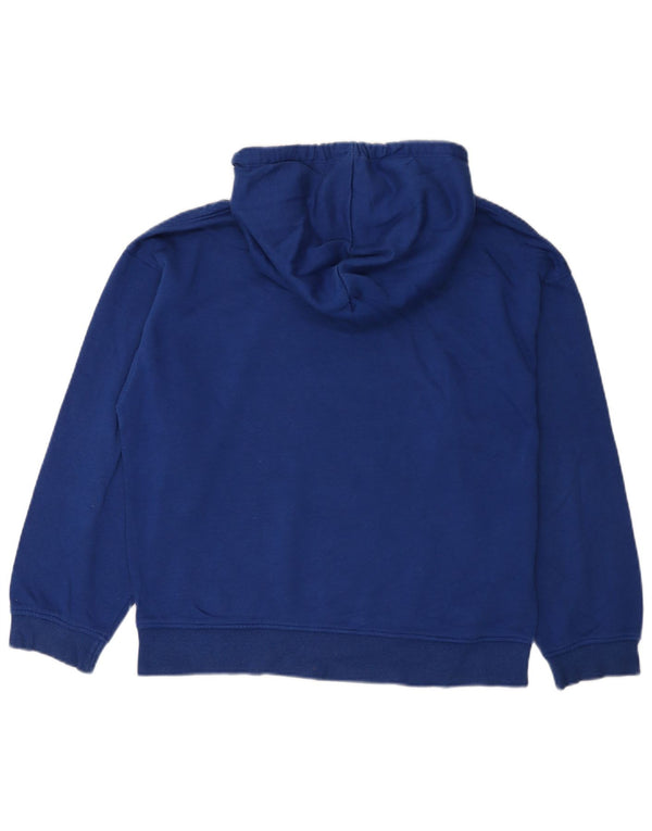 Zara Damen Übergroßer Kapuzenpullover UK 10 Small Blau