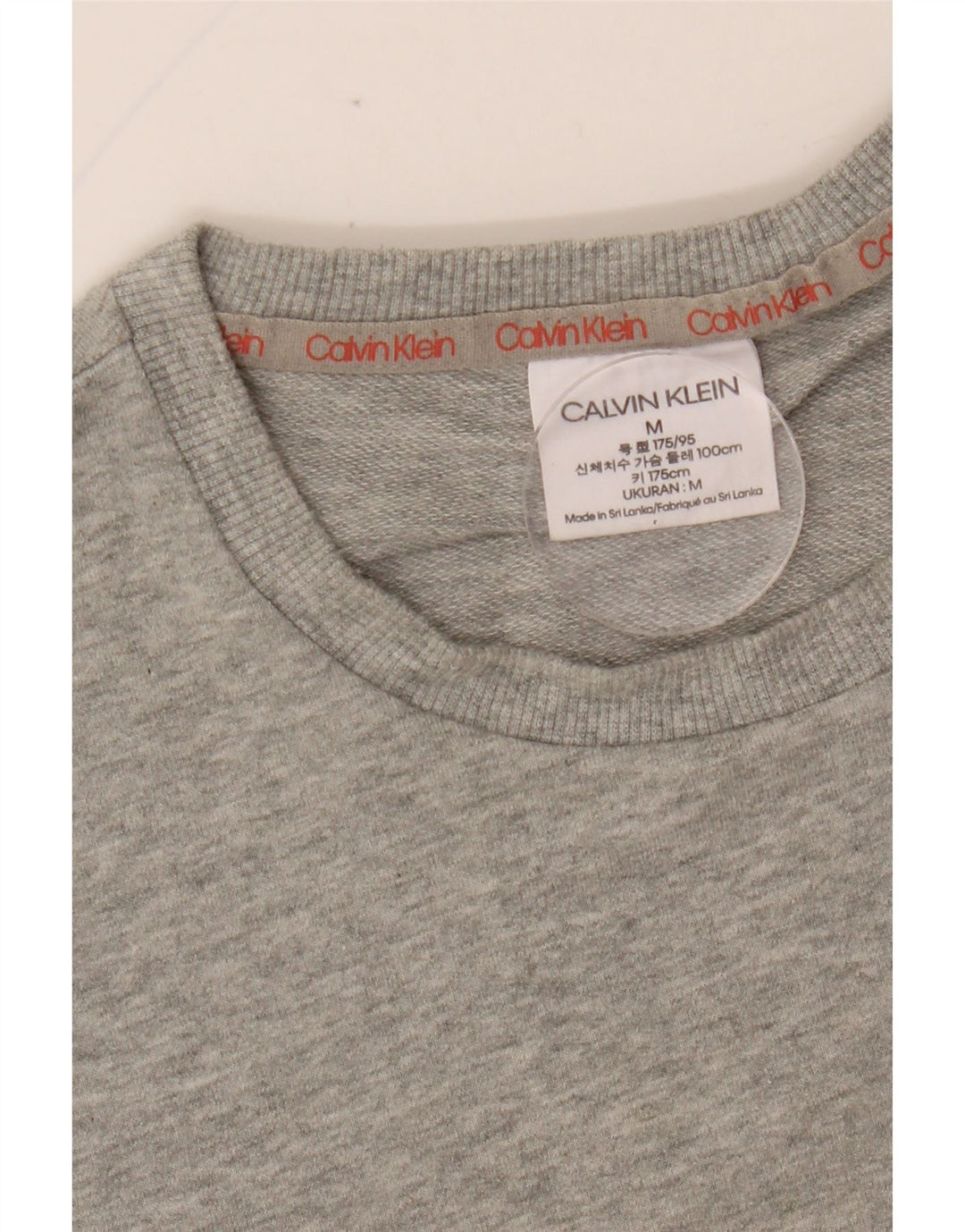 CALVIN KLEIN Herren Grafik-Sweatshirt-Pullover Mittelgrau