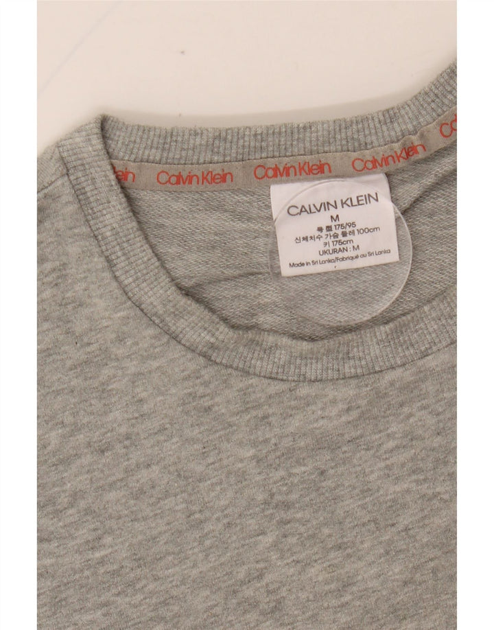 CALVIN KLEIN Herren Grafik-Sweatshirt-Pullover Mittelgrau