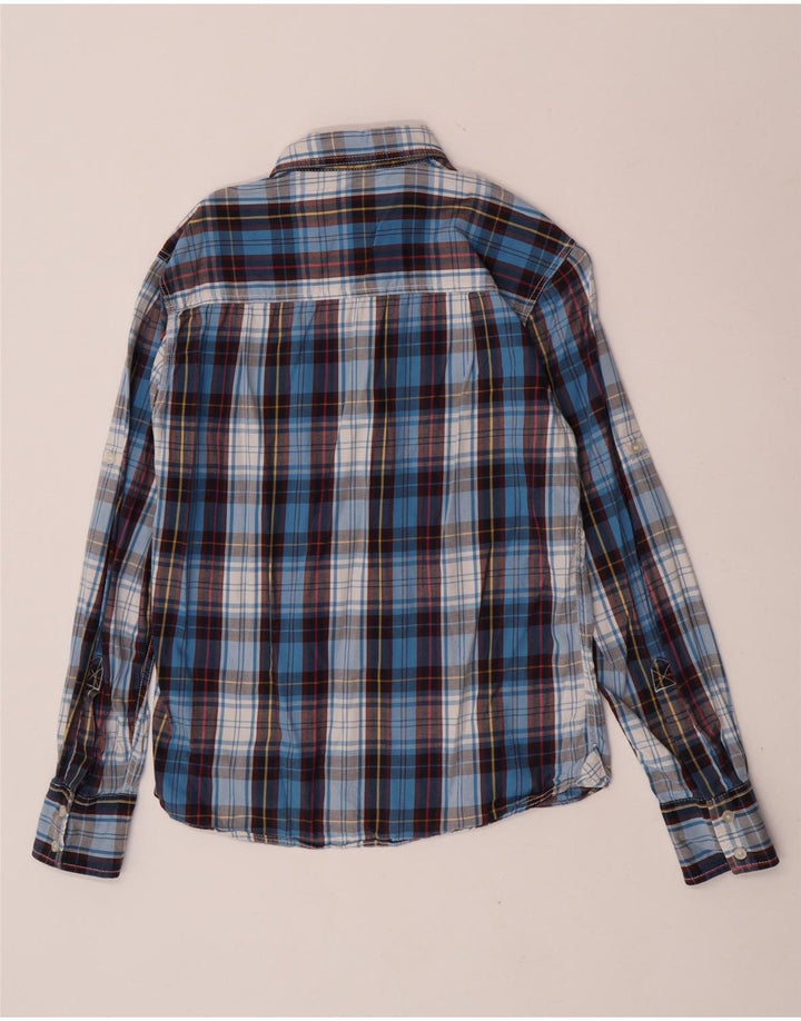 Wrangler Herren Flanellhemd Mittelblau kariert