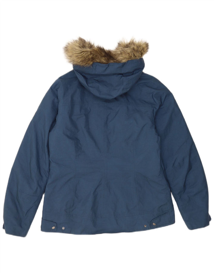 Jack Wills Damen-Windbreakerjacke mit Kapuze, Gr. 12/14, mittleres Marineblau