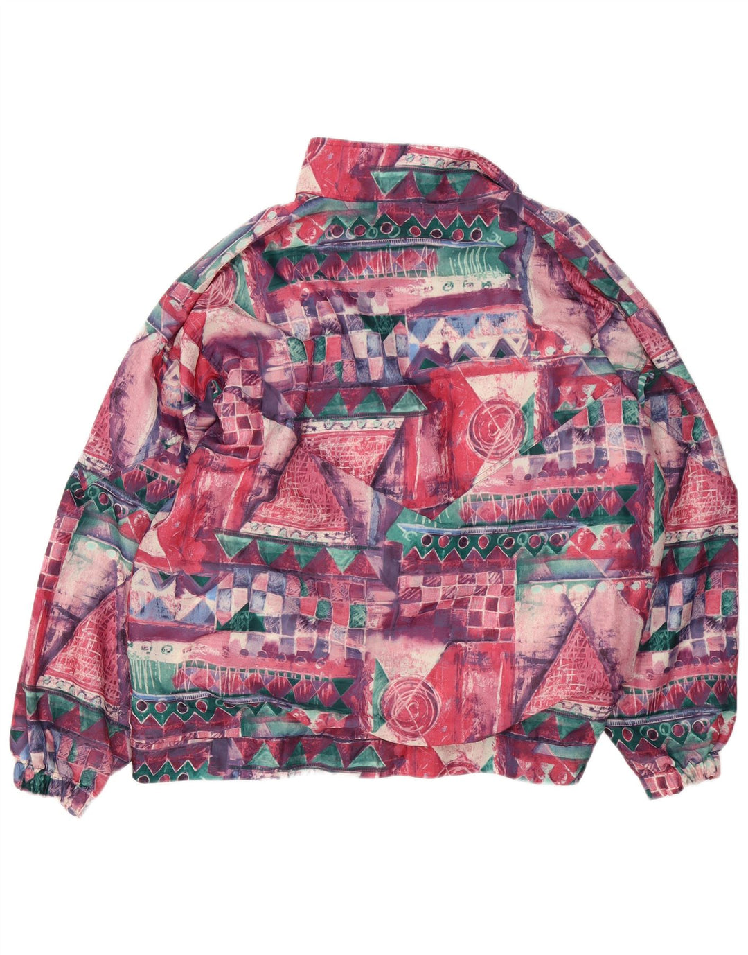 Tactel Herren-Trainingsanzug-Oberteil, Jacke, XL, mehrfarbig, Patchwork, Polyamid, Retro