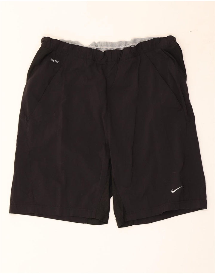 Nike Herren Sport Shorts Medium Schwarz Nylon Sport