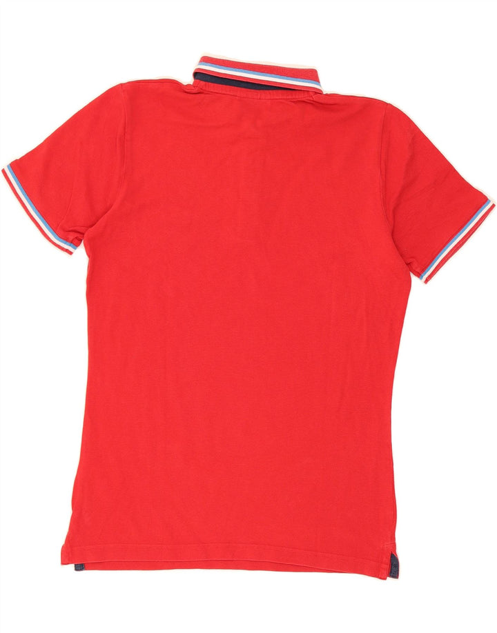 FILA Mens Polo Shirt Medium Red Cotton Vintage Fila and Second-Hand Fila from Messina Hembry 