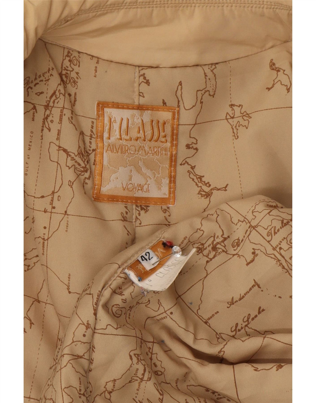 ALVIERO MARTINI Damen Windjacke IT 42 Mittelbeige Polyester