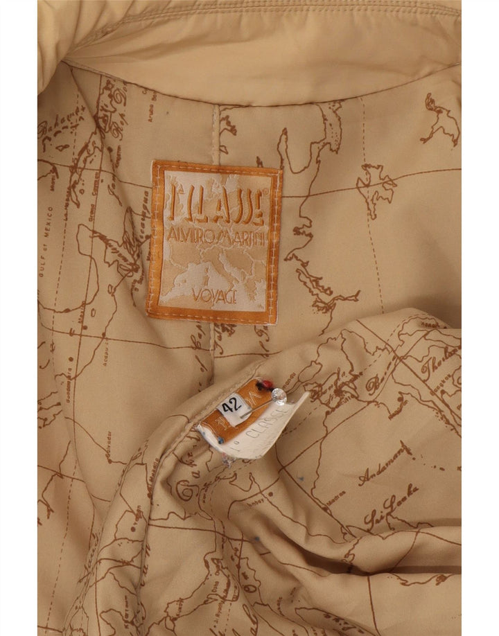 ALVIERO MARTINI Damen Windjacke IT 42 Mittelbeige Polyester