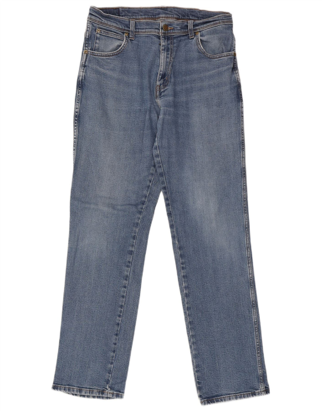 Wrangler Herren Straight Jeans W33 L34 Blaue Baumwolle