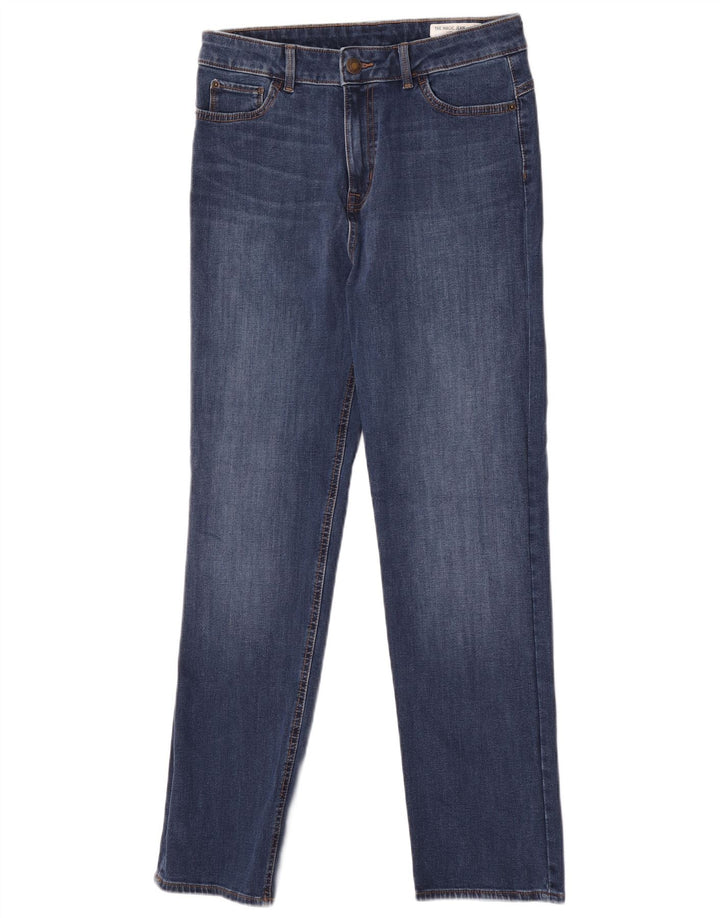 Marks & Spencer Damen The Magic Slim Jeans UK 12 Medium W30 L30 Blau