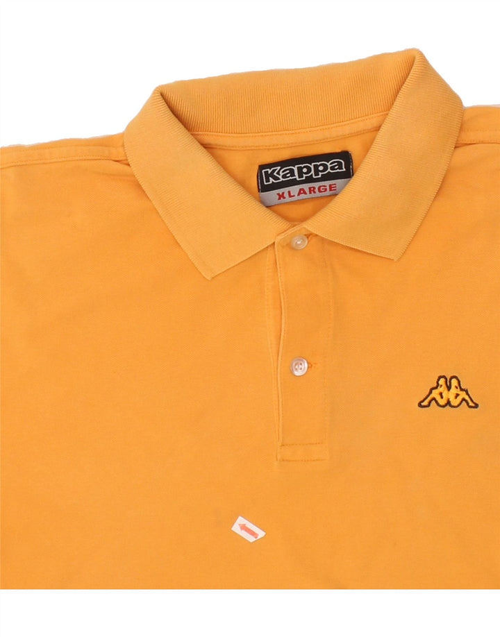 KAPPA Mens Polo Shirt XL Orange Cotton Vintage Kappa and Second-Hand Kappa from Messina Hembry 