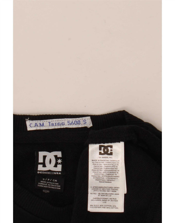 DC Herren-Sweatshirt mit Grafik, Größe S, schwarze Baumwolle