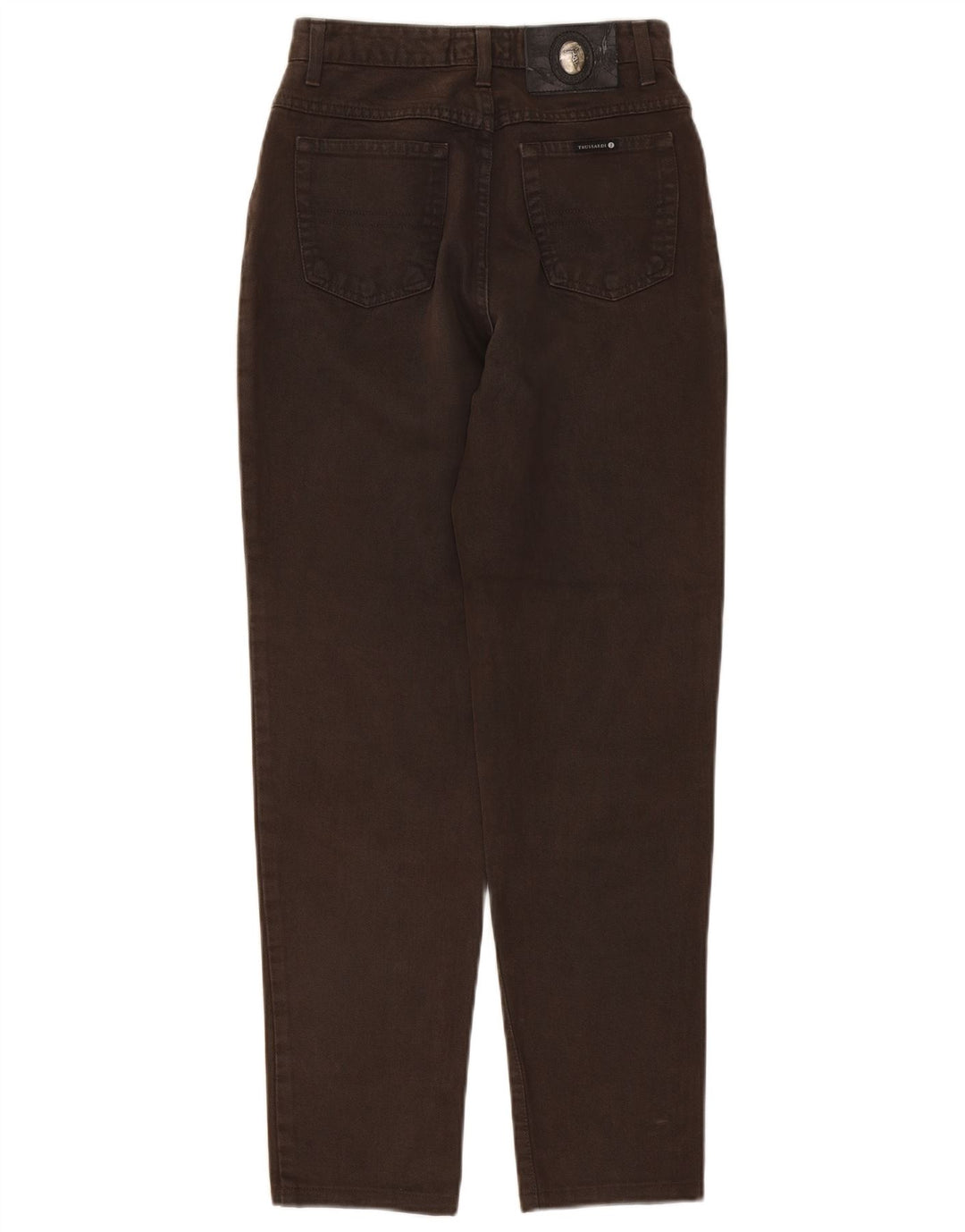 Trussardi Tapered-Jeans für Damen, Größe 29, braune Baumwolle