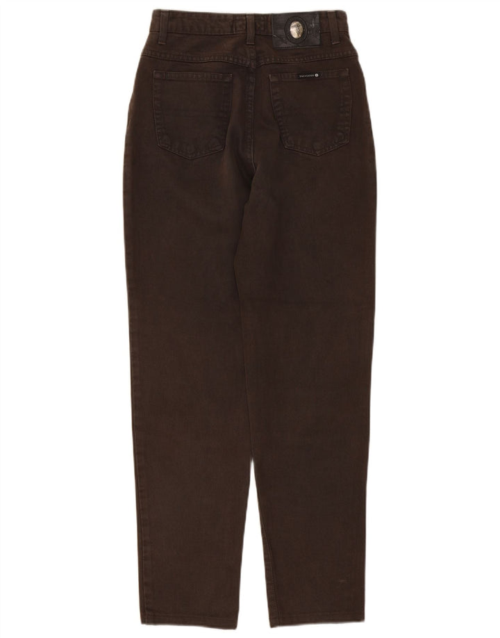 Trussardi Tapered-Jeans für Damen, Größe 29, braune Baumwolle