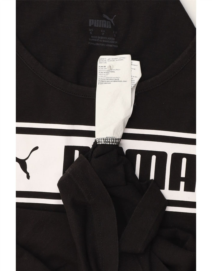 Puma Herren Graphic Vest Top Small Schwarz Baumwolle