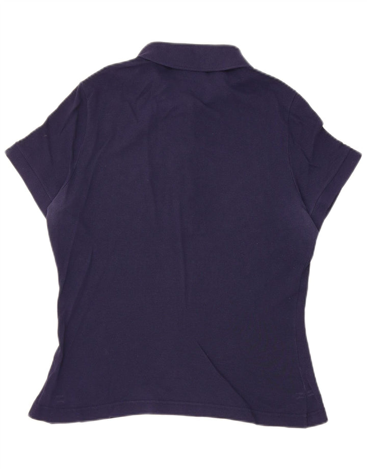 Lacoste Damen-Poloshirt, Größe 42, groß, Marineblau