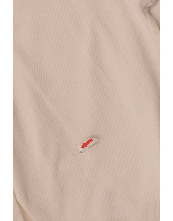 North Sails Herren-Poloshirt aus mittelweißer Colourblock-Baumwolle