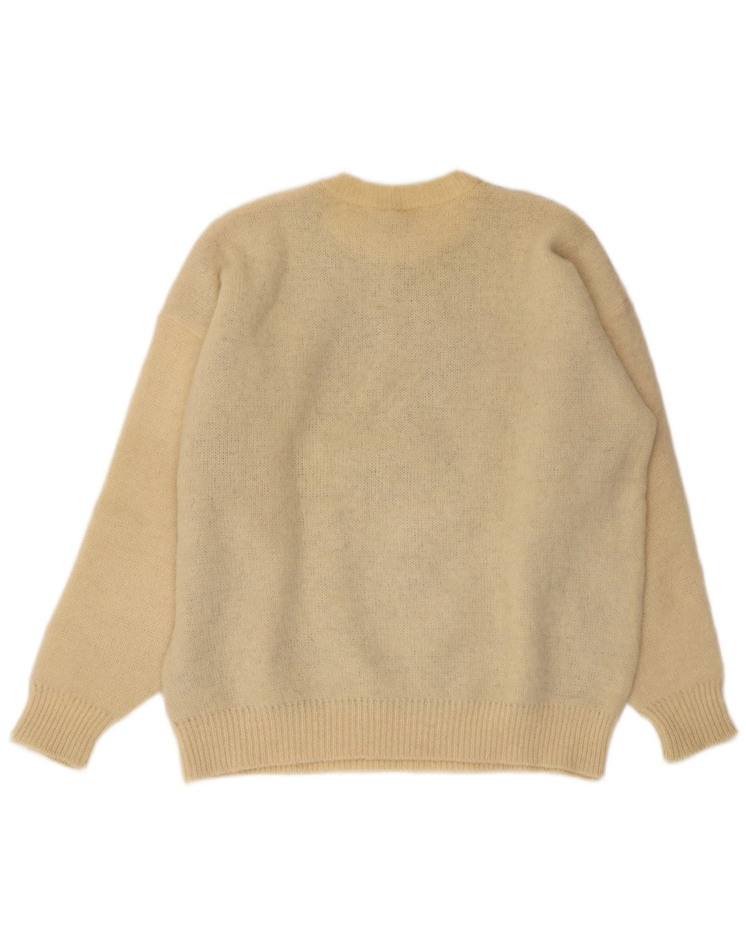 SAMBAND OF ICELAND Herren-Pullover mit Rundhalsausschnitt, Größe L, Beige