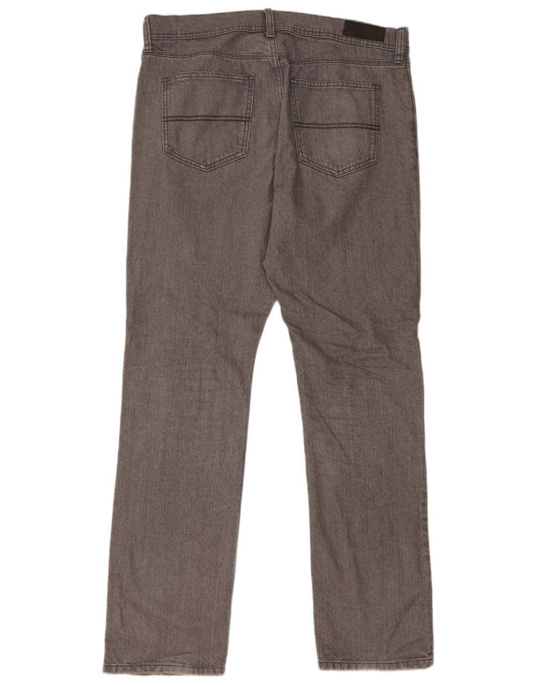 Marks & Spencer Damen Regular Straight Jeans W36 L33 Graue Baumwolle