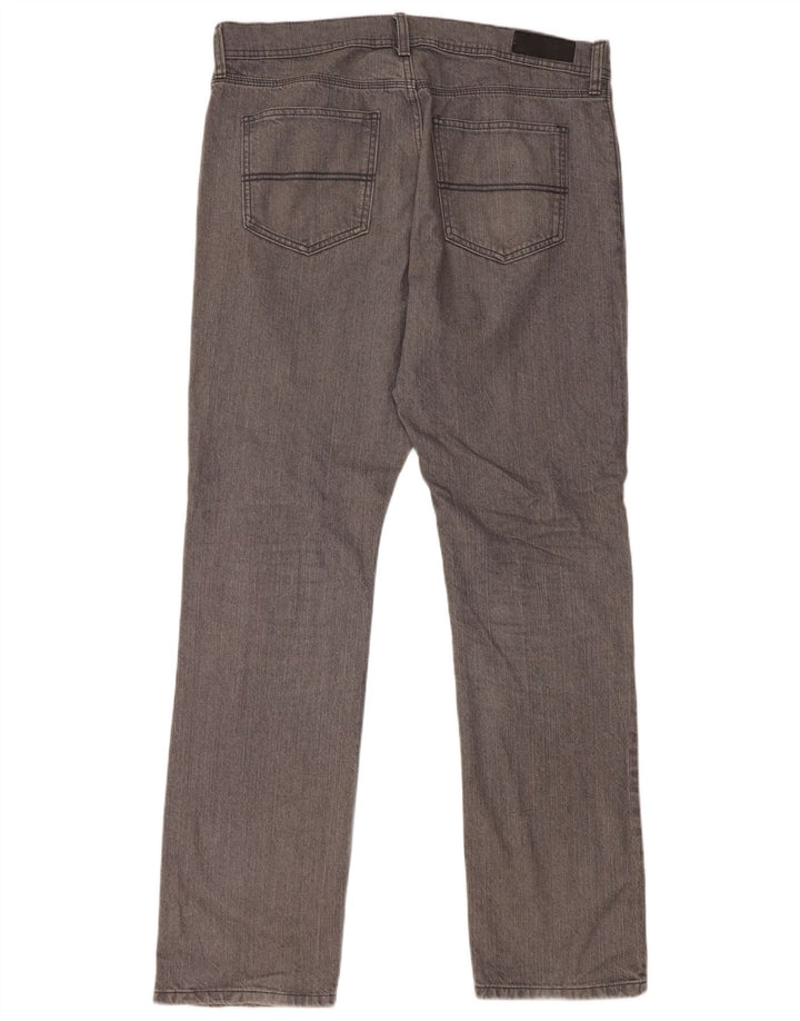 Marks & Spencer Damen Regular Straight Jeans W36 L33 Graue Baumwolle