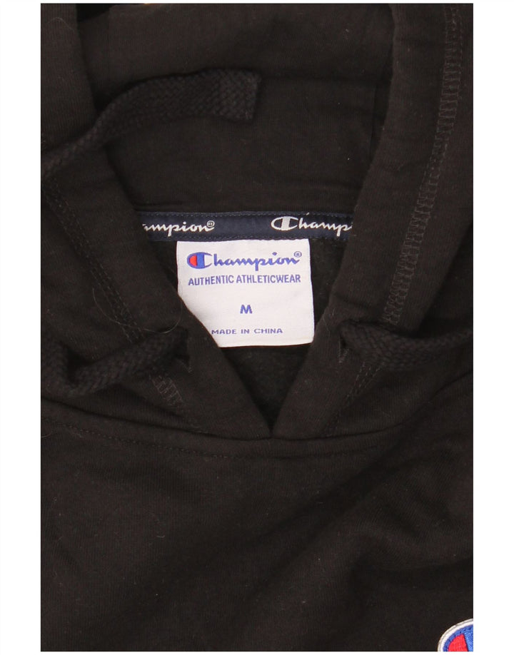 CHAMPION Herren-Kapuzenpullover mit Grafik, mittelschwarz, Baumwolle