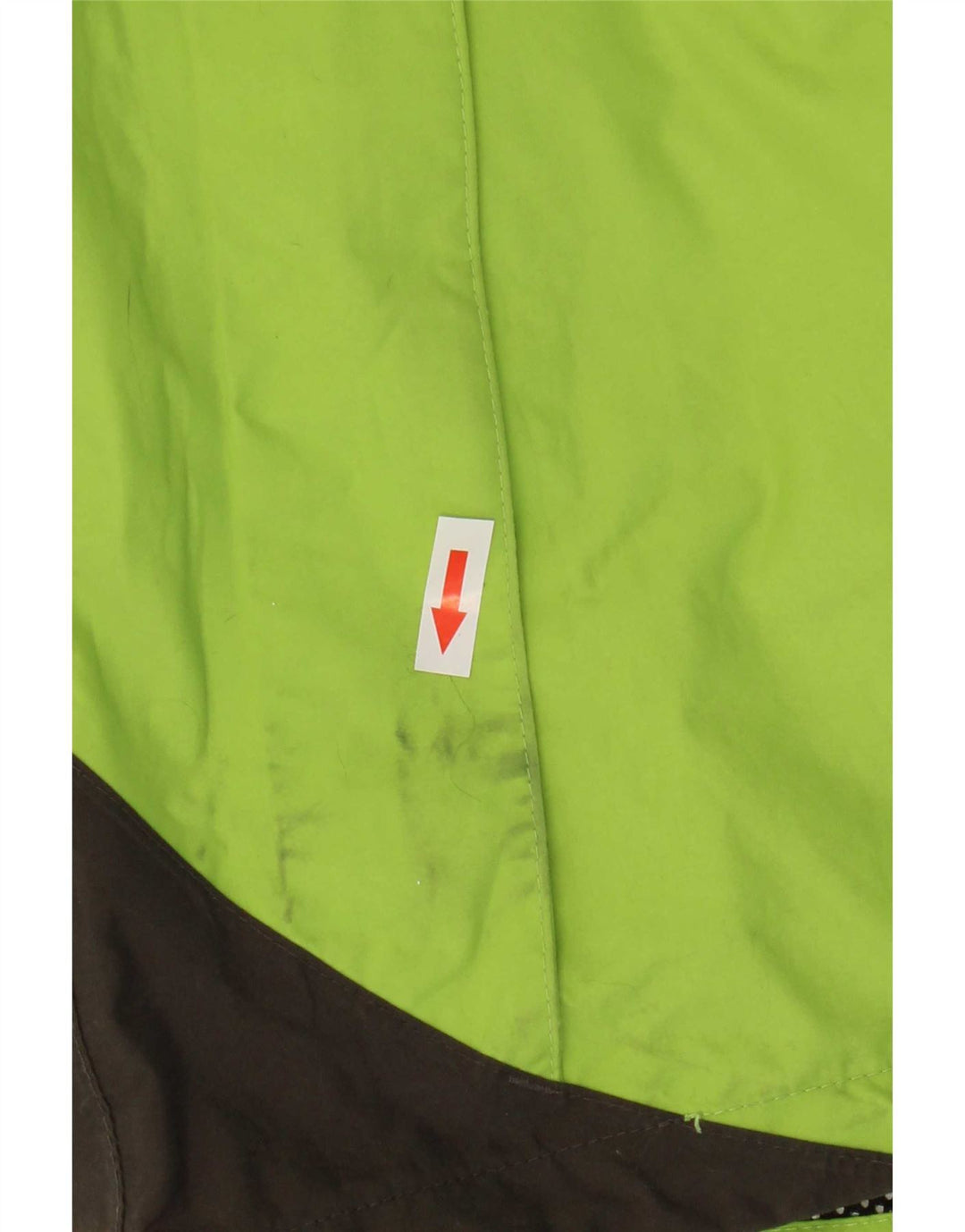 Jack Wolfskin Damen Regenjacke mit Kapuze UK 12/14 Mittelgrüner Farbblock