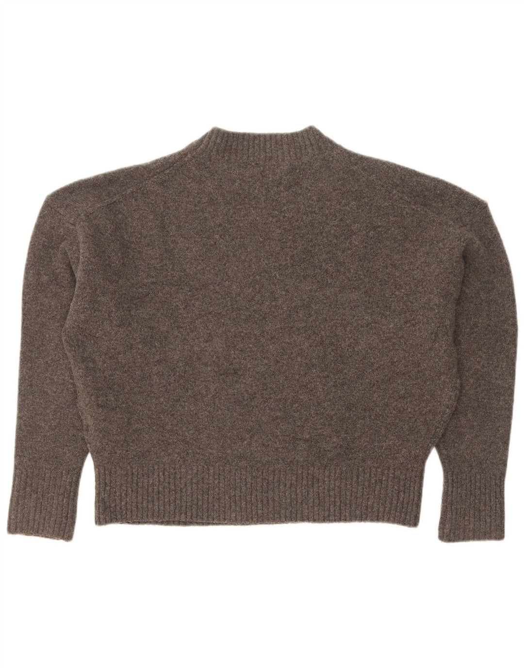 Zara Damen Crop-Oversize-Pullover mit Rundhalsausschnitt, Gr. 10, Größe S, Grau