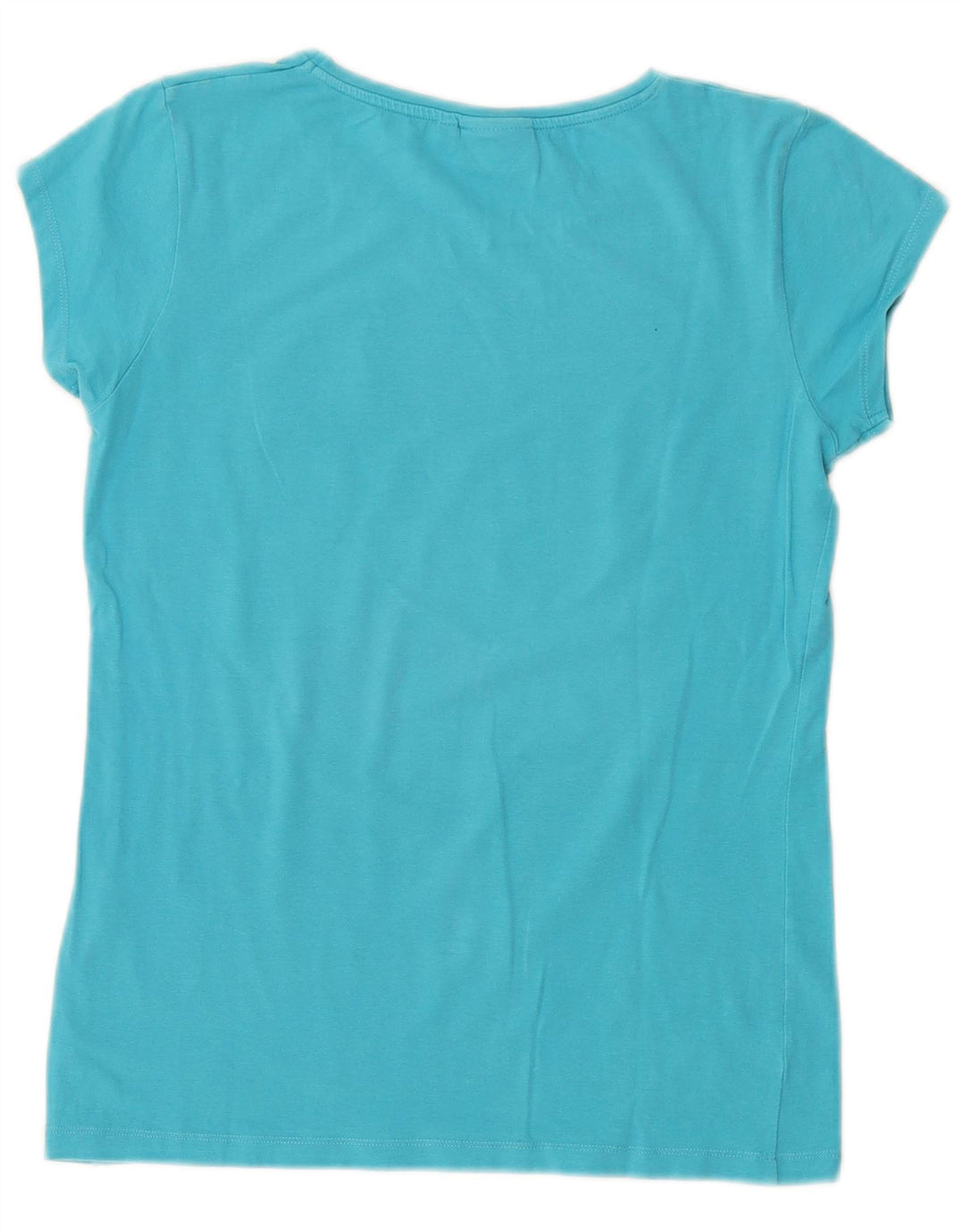 ELLESSE Damen Heritage Graphic T-Shirt Top UK 10 Small Blau Baumwolle