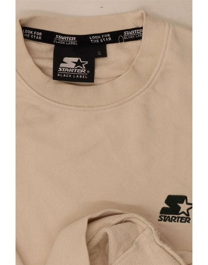 Starter Herren Sweatshirt Pullover Small Off White