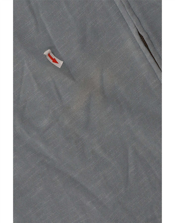 Animal Herren-Kapuzenpullover mit Reißverschluss, mittelblau gesprenkelte Baumwolle